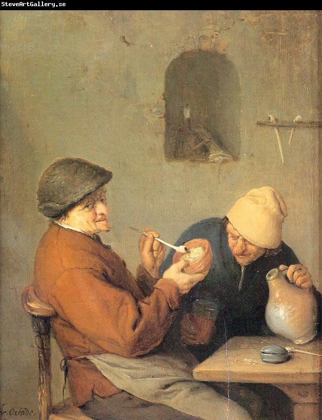 Ostade, Adriaen van The Drinker and the Smoker